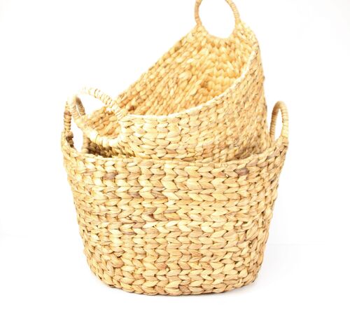 EH01 Water Hyacinth baskets set of 3