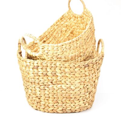 EH01 Water Hyacinth baskets set of 3