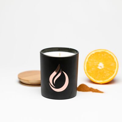 Aromatherapy 'Hug Me' Black Large Soy Candle