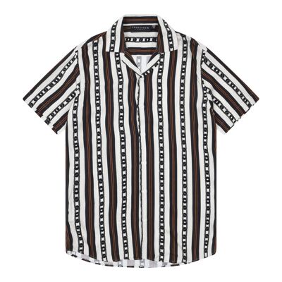 Chain Stripe Shirt - White