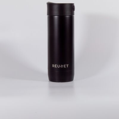 12oz Reusable Travel Cup - Black