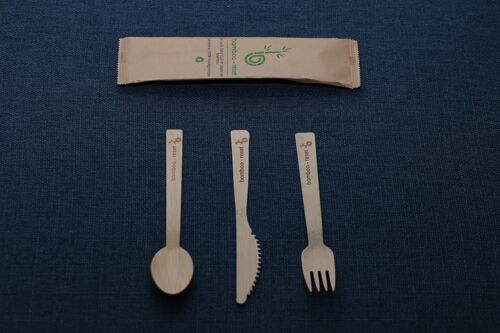 3 in 1 Cutlery Kit - Fork, Knife and Spoon (200 units)