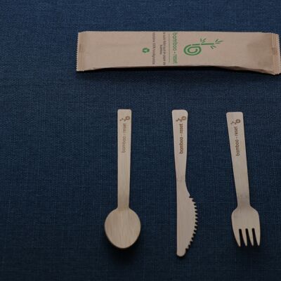 3 in 1 Cutlery Kit - Fork, Knife and Spoon (200 units)
