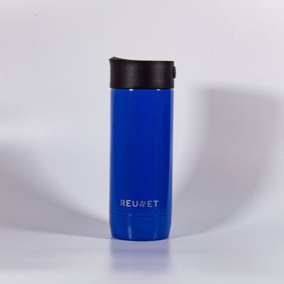 Gobelet de voyage réutilisable de 12 oz - Bleu