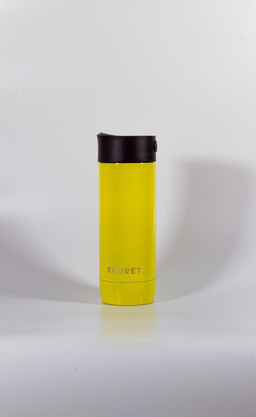 12oz Reusable Travel Cup - Yellow