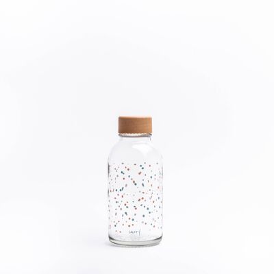 Glass drinking bottle - CARRY Bottle FLYING CIRCLES 0.4l