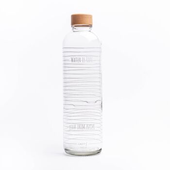 Gourde en verre - CARRY Bottle WATER IS LIFE 1.0l 1