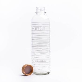 Gourde en verre - CARRY Bottle WATER IS LIFE 1.0l 2
