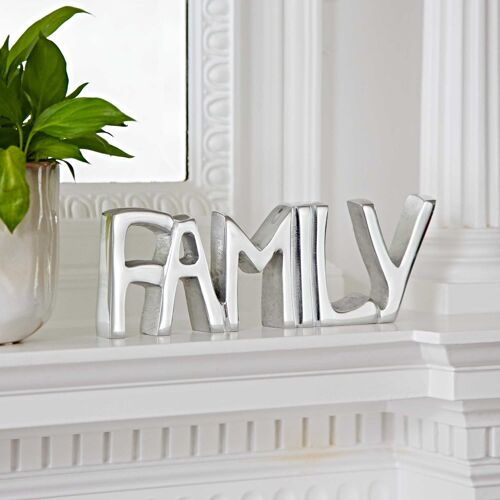 Recycled Metal Family Sign