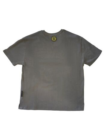T-shirt surdimensionné de haute qualité en feutre épais 100 % coton avec logo texte Mvagrippa imprimé en caoutchouc. charbon 2