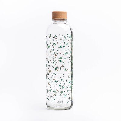 Glass drinking bottle - CARRY Bottle TERAZZO 1.0l
