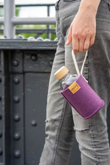 Sac en feutre pour gourde - CARRY Bottle Sleeve MAUVE 0.4l 4