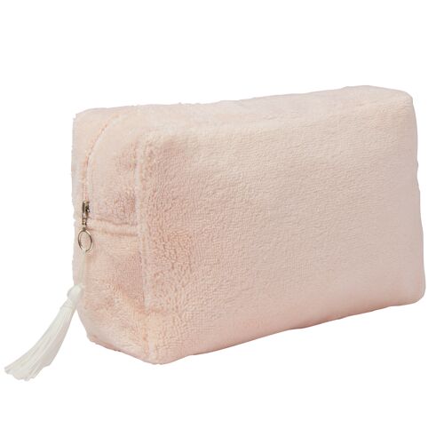 Trousse de toilette en bambou - rose blush