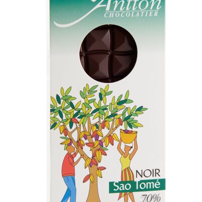 Tablette Origine Sao Tomé, Noir 70%, 90g