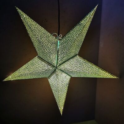 Paper star noble green 5 points