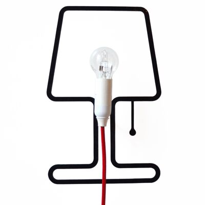 Lampe Tiny - fil rouge - DERNIERES PIECES!