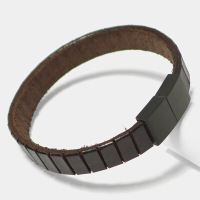 Bracelet pour hommes "Leather Star HL83" en cuir