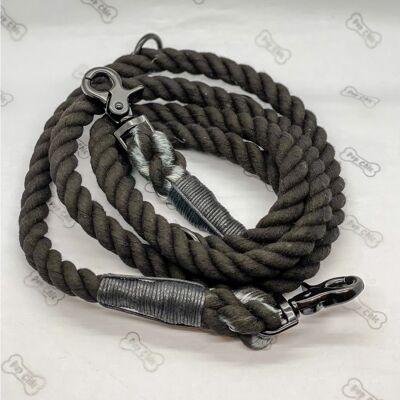 Adjustable Rope Lead - Black