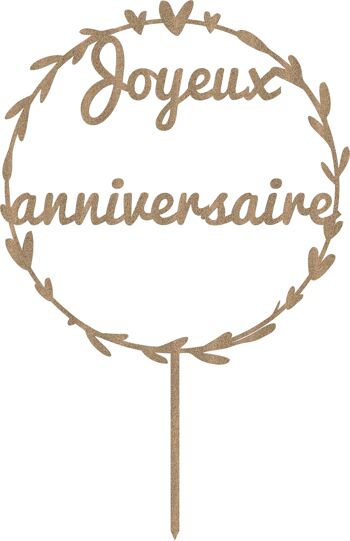 Cake Topper "Joyeux anniversaire" 2