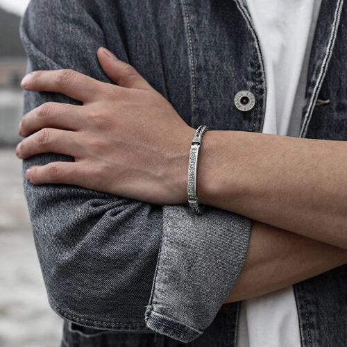 Zilveren heren armband | 925 zilver | handgemaakt | zilveren armband