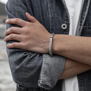 Bracelet homme en argent | argent 925 | fait main | bracelet en argent 1