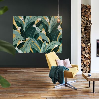 IXXI - Banana LeafClassic Yellow M - Wandkunst - Poster - Wanddekoration