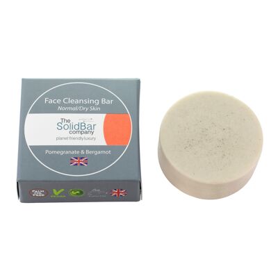 Face Cleansing Bar with Bergamot & Pomegranate For 'NormalDry' Skin - Award Winning