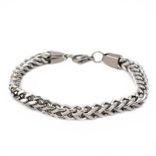 chain armband | stainless steel | unisex | bangle | 18 / 21 cm