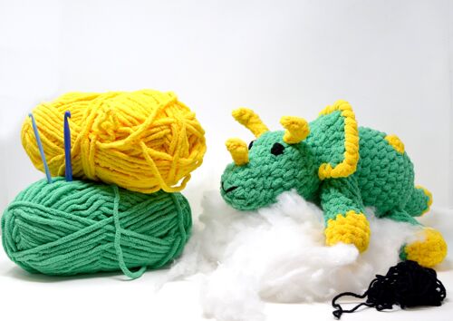 Toby Triceratops Crochet Kit