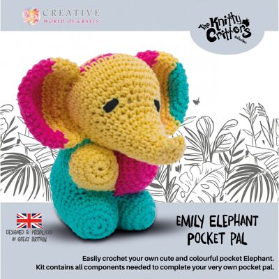 Pocket Pal - Kit Amigurumi Elefante Emily