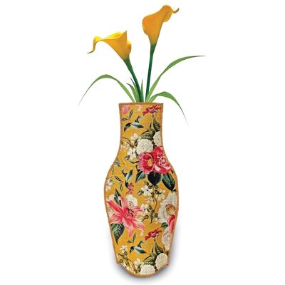 Vintage Garden Ocher Fabric Vase