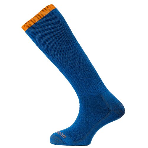 Horizon Premium Mountaineer Sock: Navy Marl / Amber
