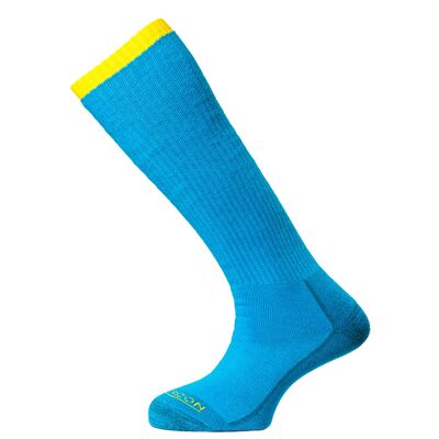 Horizon Premium Mountaineer Socke: Türkismeliert / Gelb