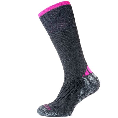 Horizon Performance Extreme Sock: Charcoal / Cerise