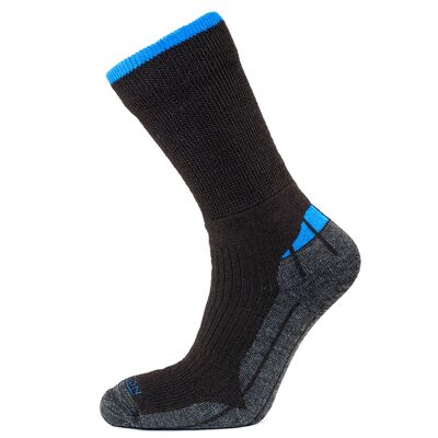 Horizon Performance Merino Hiker Calzino: Marrone Marl/Blu