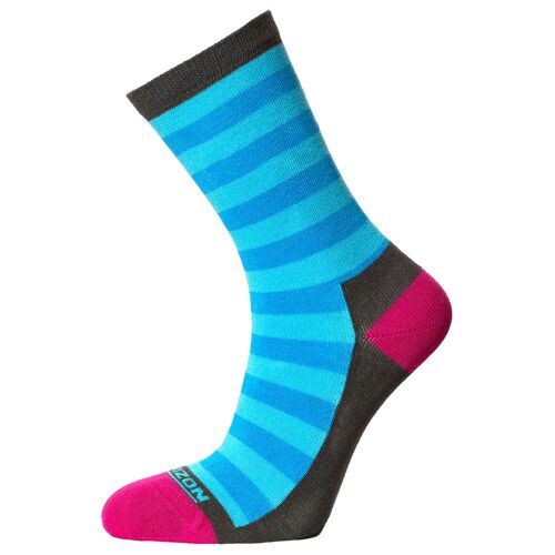 Horizon Leisure Lifestyle Women's Bamboo Sock: Turquoise/Royal