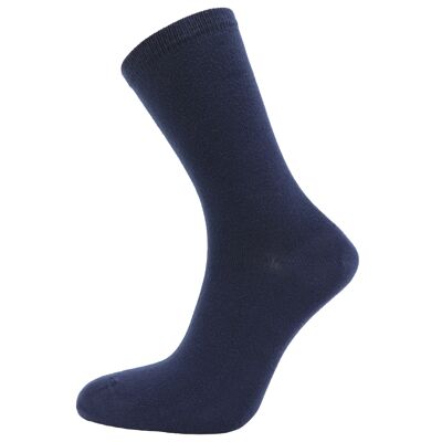 Horizon Leisure Lifestyle Women's Bamboo Plain Sock: Navy