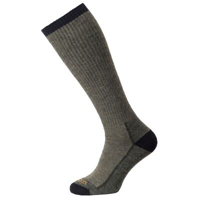 Horizon Tactical Merino Over-Calf Socke: Oliv / Schwarz