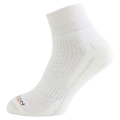 Performance Coolmax Quarter Sock: White