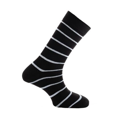 Horizon School Short (Crew) Dress Socken: Eton: Black/Sky