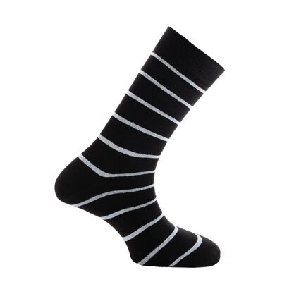 Horizon School Short (Crew) Dress Socks: Eton: Black/Sky