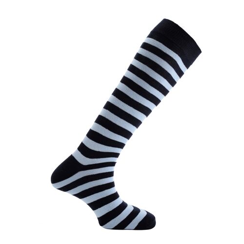 Horizon School Long (Knee Length) Dress Socks: Oxford & Cambridge: Navy/Sky