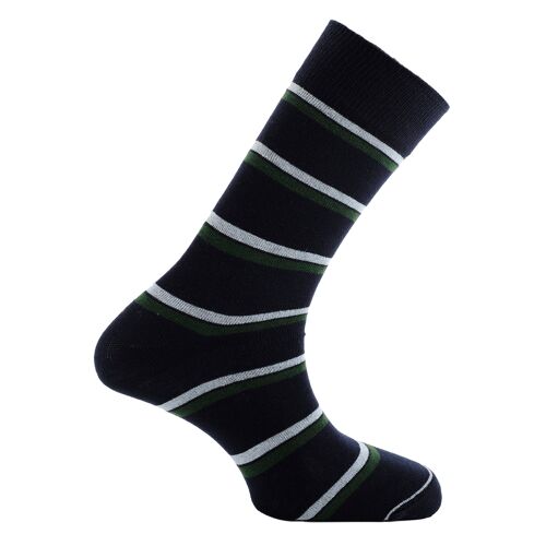 Horizon Regimental Short (Crew) Dress Socks: Royal Corps. of Signals: Navy/White/Green