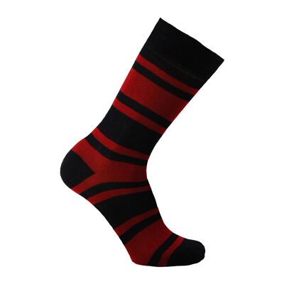 Horizon Regimental Short (Crew) Dress Socks: Royal Engineers: Navy/Burgundy