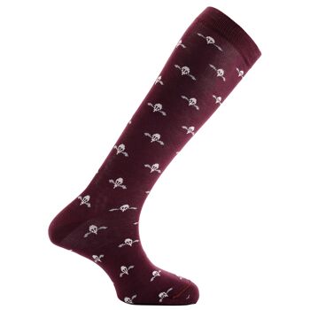 Chaussettes habillées Horizon Regimental longues (au genou) : Régiment de parachutistes : Bourgogne 1