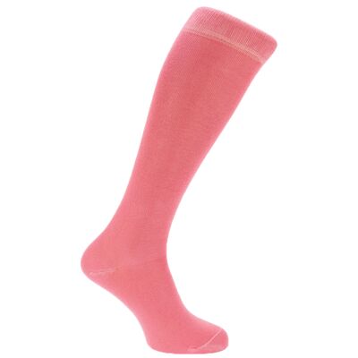 Horizon Clubs Long (Knee Length) Dress Socks: Rowing Pink: Pink