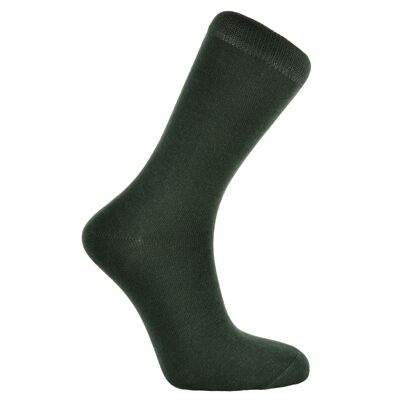 Horizon Colours Short (Crew) Dress Socks: Green: Green