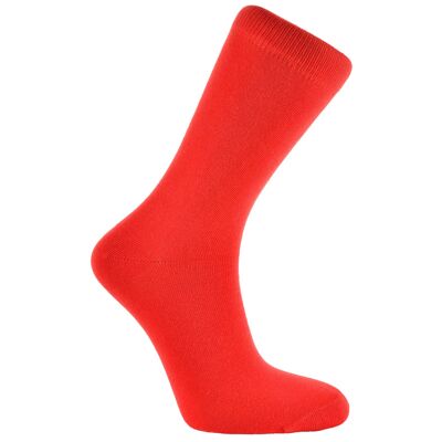 Horizon Colours Short (Crew) Dress Socks: Red: Red