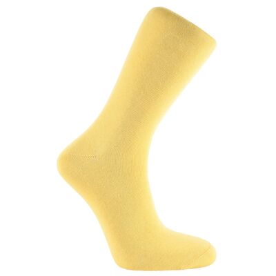 Horizon Colours Short (Crew) Dress Socks: Yellow: Yellow