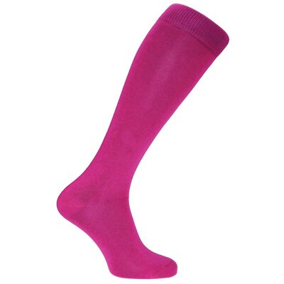 Chaussettes habillées Horizon Colors longues (longueur au genou) : Fuchsia : Fuchsia